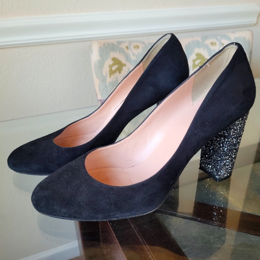 Kate Spade Black Suede Pumps
